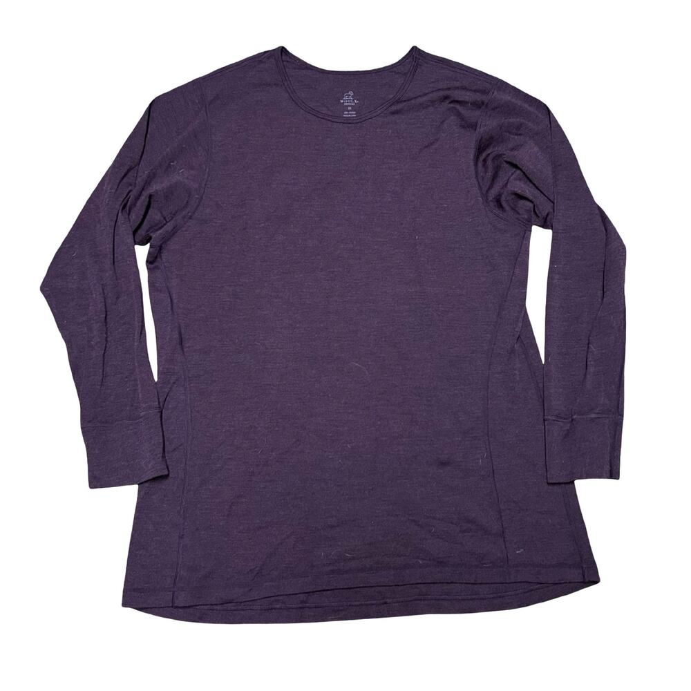 WoolX Hannah Midweight Merino Wool Top Womens 3X Purple Breathable Outdoors